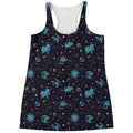 Constellation Zodiac Signs Pattern Print Women's Racerback Tank Top