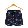 Constellation Zodiac Signs Pattern Print Women's Shorts