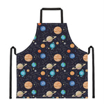 Constellations And Planets Pattern Print Apron