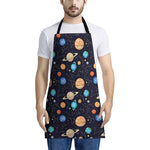 Constellations And Planets Pattern Print Apron