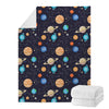 Constellations And Planets Pattern Print Blanket