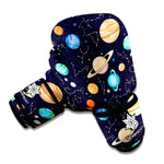 Constellations And Planets Pattern Print Boxing Gloves