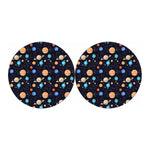 Constellations And Planets Pattern Print Car Coasters