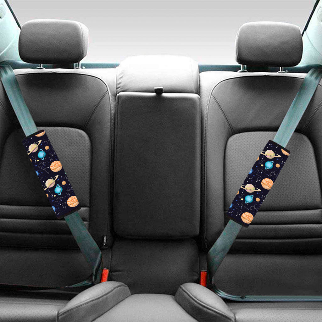 Constellations And Planets Pattern Print Car Seat Belt Covers