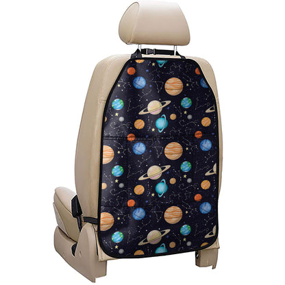 Constellations And Planets Pattern Print Car Seat Organizers