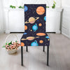 Constellations And Planets Pattern Print Dining Chair Slipcover