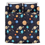 Constellations And Planets Pattern Print Duvet Cover Bedding Set