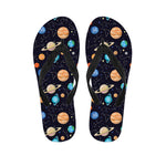 Constellations And Planets Pattern Print Flip Flops