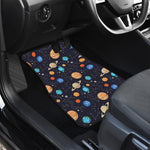 Constellations And Planets Pattern Print Front Car Floor Mats