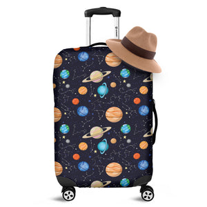 Constellations And Planets Pattern Print Luggage Cover