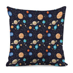 Constellations And Planets Pattern Print Pillow Cover