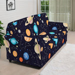 Constellations And Planets Pattern Print Sofa Cover