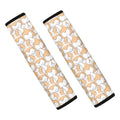 Corgi Butt Pattern Print Car Seat Belt Covers