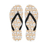 Corgi Butt Pattern Print Flip Flops