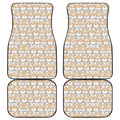 Corgi Butt Pattern Print Front and Back Car Floor Mats