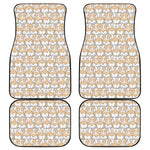 Corgi Butt Pattern Print Front and Back Car Floor Mats