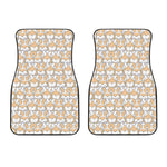 Corgi Butt Pattern Print Front Car Floor Mats