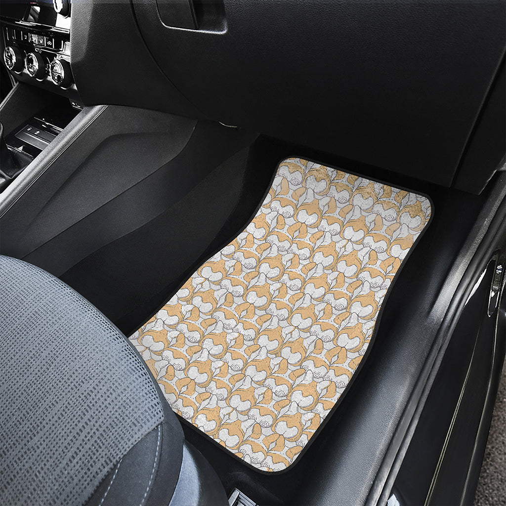 Corgi Butt Pattern Print Front Car Floor Mats