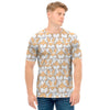 Corgi Butt Pattern Print Men's T-Shirt