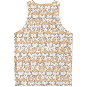 Corgi Butt Pattern Print Men's Tank Top