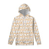 Corgi Butt Pattern Print Pullover Hoodie