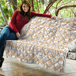 Corgi Butt Pattern Print Quilt