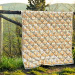 Corgi Butt Pattern Print Quilt
