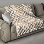 Corgi Butt Pattern Print Quilt