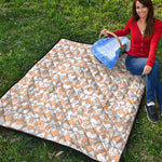 Corgi Butt Pattern Print Quilt