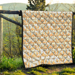 Corgi Butt Pattern Print Quilt