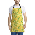 Corn Cob Pattern Print Apron