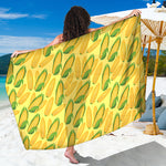 Corn Cob Pattern Print Beach Sarong Wrap