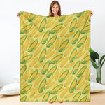 Corn Cob Pattern Print Blanket