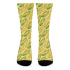 Corn Cob Pattern Print Crew Socks