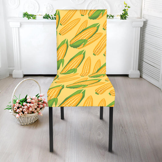 Corn Cob Pattern Print Dining Chair Slipcover