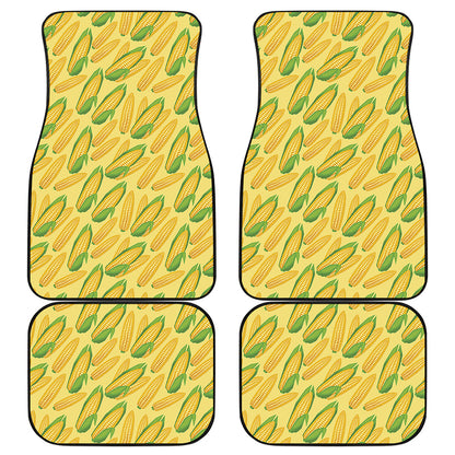 Corn Cob Pattern Print Front and Back Car Floor Mats