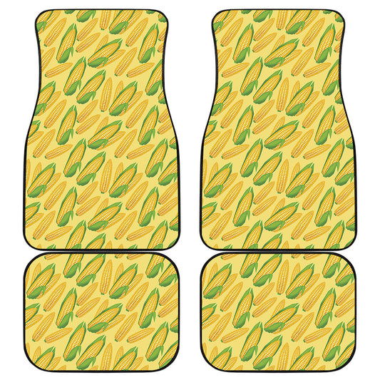 Corn Cob Pattern Print Front and Back Car Floor Mats