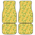 Corn Cob Pattern Print Front and Back Car Floor Mats