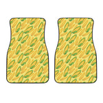 Corn Cob Pattern Print Front Car Floor Mats