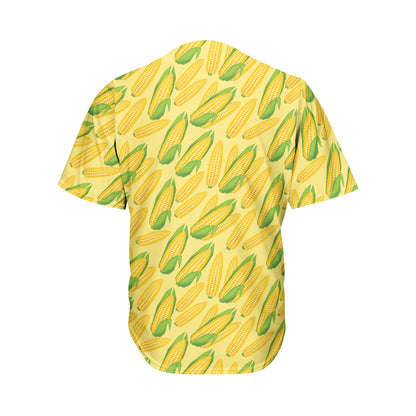 Corn Cob Pattern Print Men's Baseball Jersey