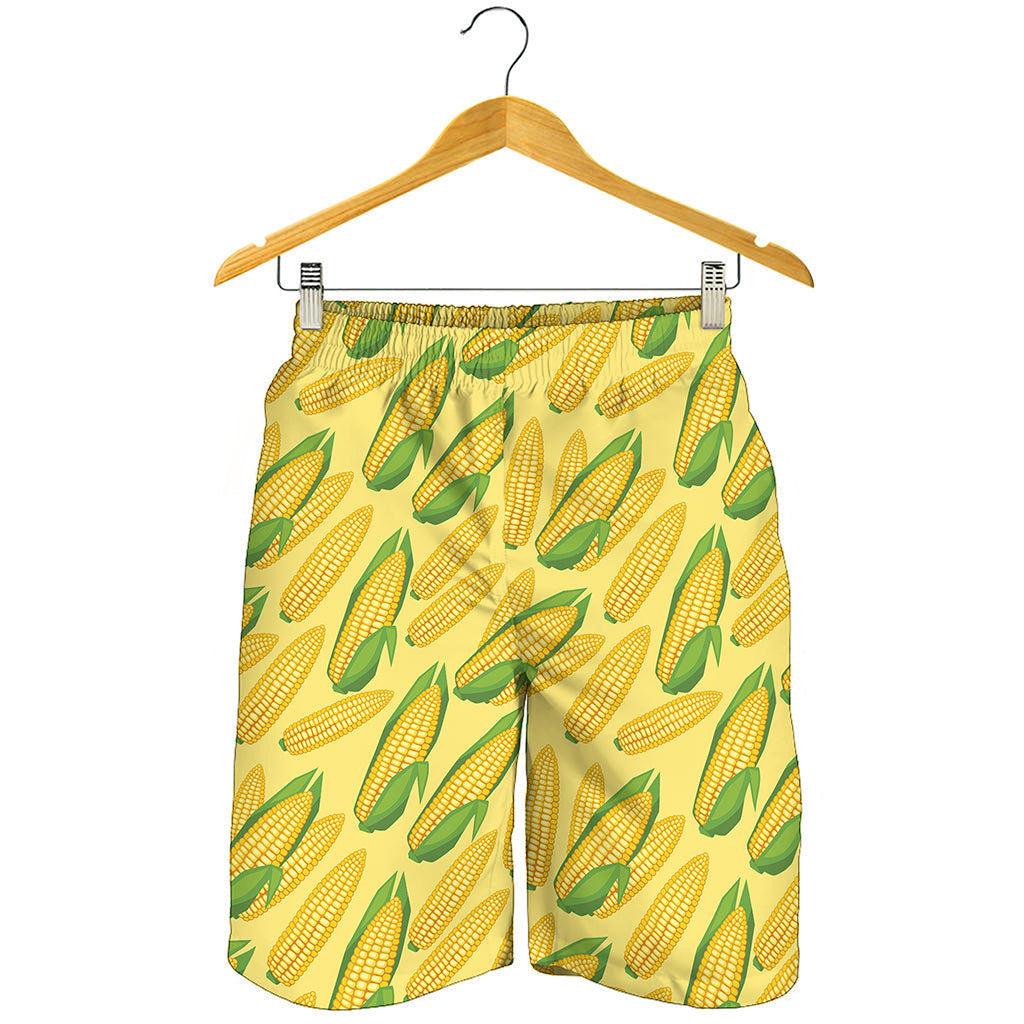 Corn Cob Pattern Print Men's Shorts