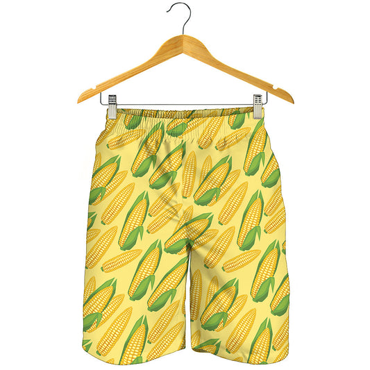 Corn Cob Pattern Print Men's Shorts