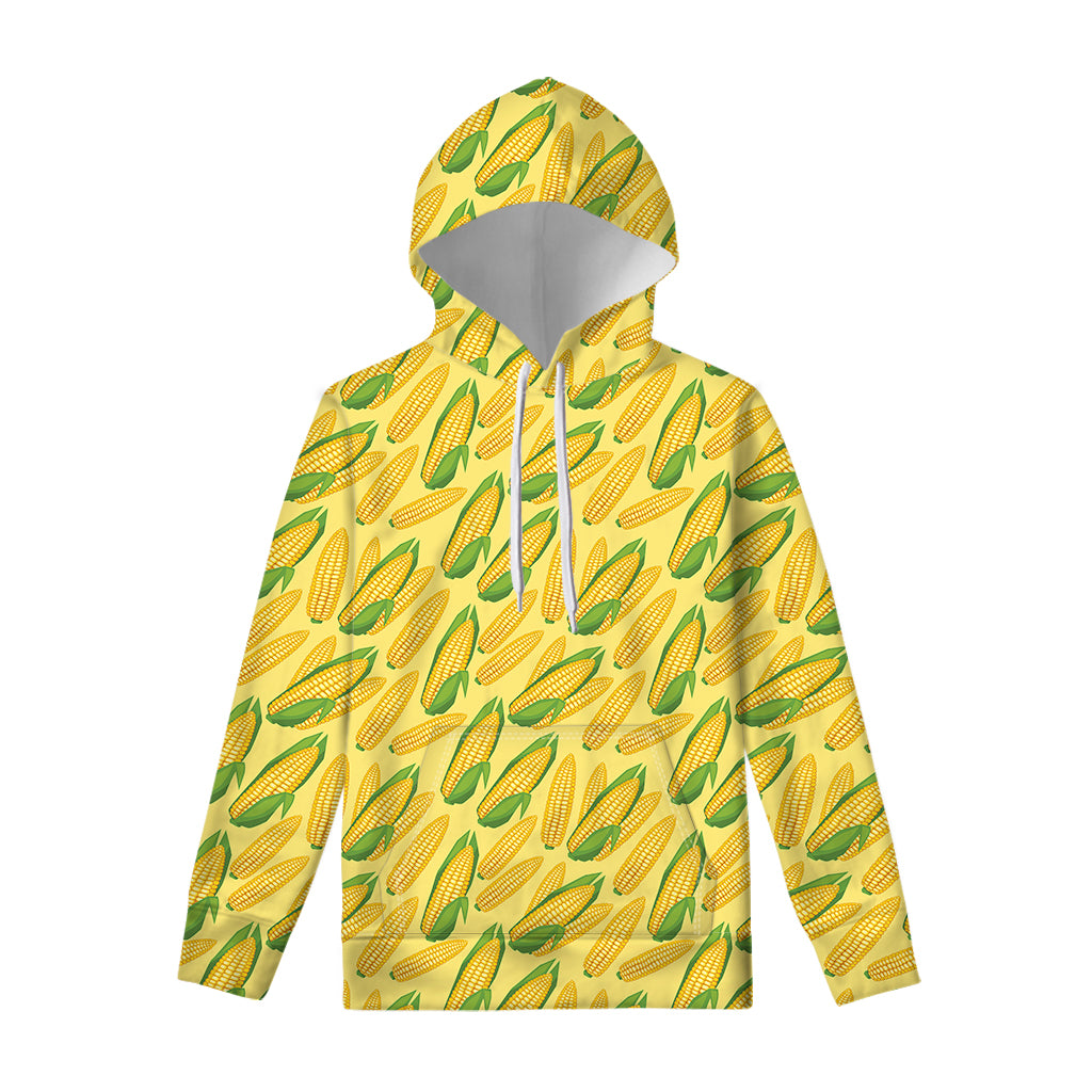 Corn Cob Pattern Print Pullover Hoodie