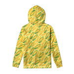 Corn Cob Pattern Print Pullover Hoodie