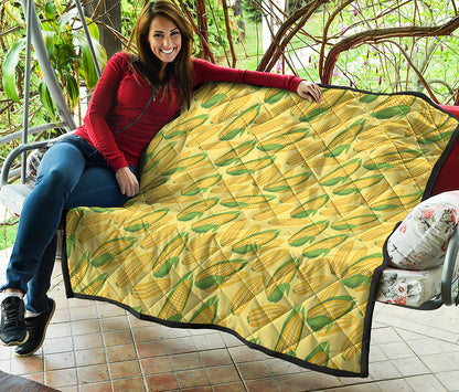 Corn Cob Pattern Print Quilt