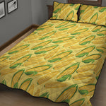 Corn Cob Pattern Print Quilt Bed Set