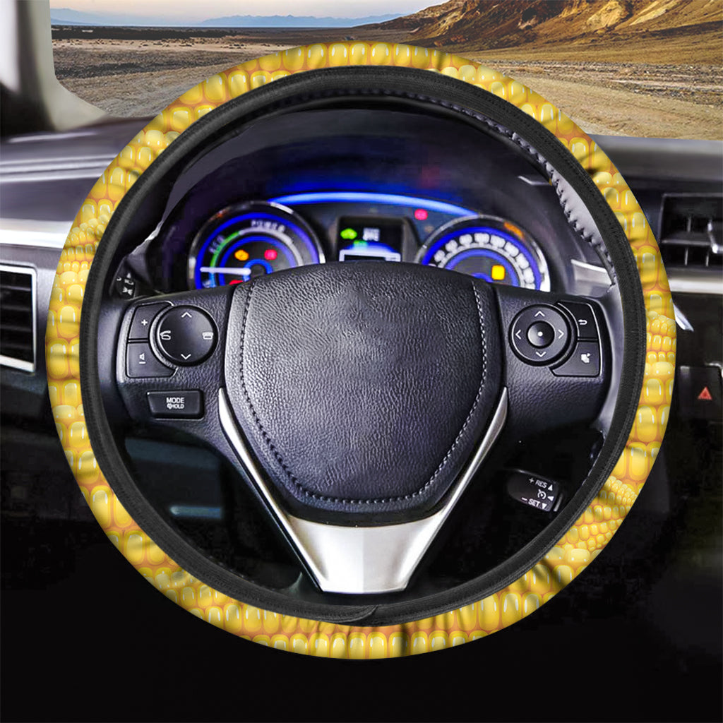 Corn Pattern Print Car Steering Wheel Cover