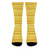 Corn Pattern Print Crew Socks