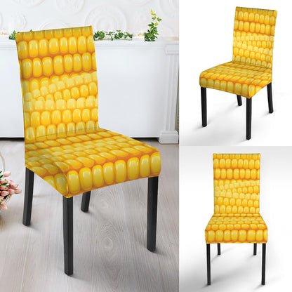 Corn Pattern Print Dining Chair Slipcover