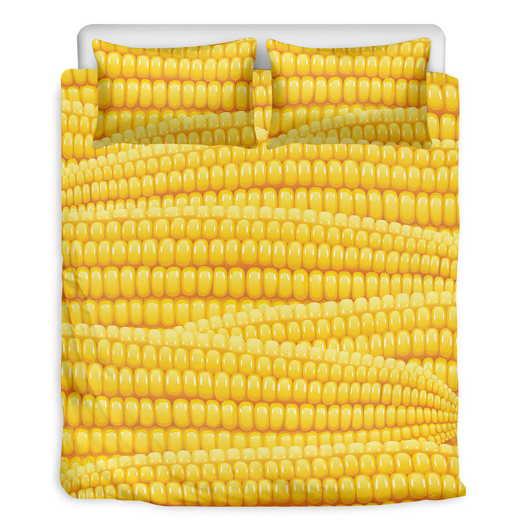 Corn Pattern Print Duvet Cover Bedding Set